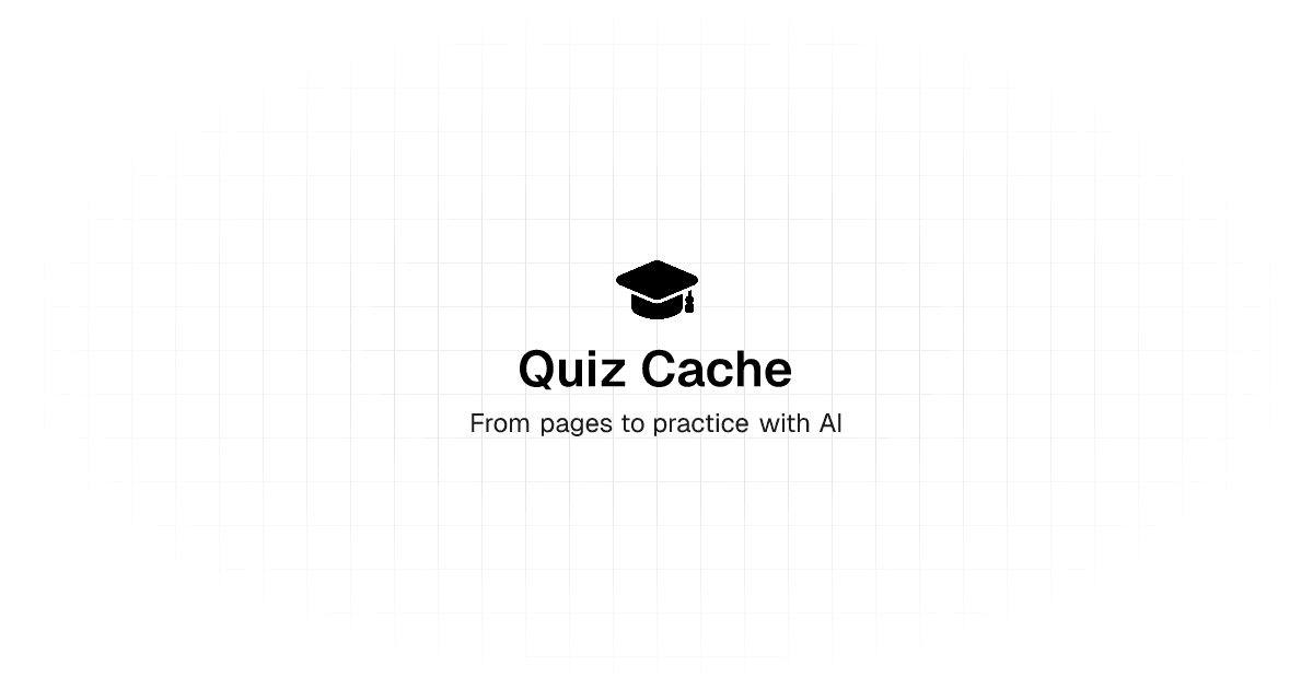 QuizCache preview
